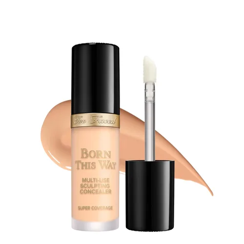 Vista 39 de Too Faced Born This Way Super Coverage Multi-Use Concealer Full Coverage, Non-Comedogenic, Oil Free + Long Lasting Concealer Hyaluronic Acid