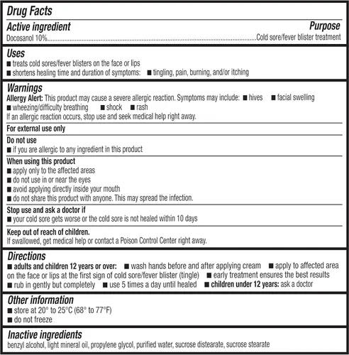 Vista 7 de Wellness Basics Docosanol Cream 10% Tratamiento para herpes labial Acorta el tiempo de curación 0.07 oz - 1 tubo