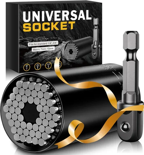 Vista 9 de Herramientas de enchufe universales, regalos para hombres, rellenos de calcetines de Navidad para hombres, papá, él, esposo, mujeres, ideas Rojo