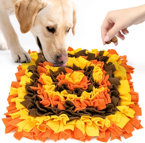 Vista 14 de LIVEKEY Tapete para olfatear mascotas para perros, tapete de alimentación para perros, tapetes de entrenamiento de nariz para forrajear instinto
