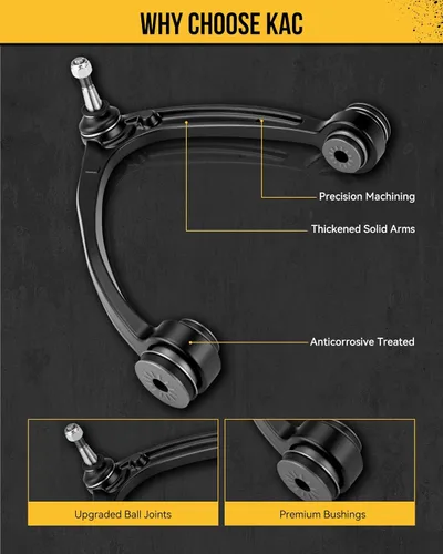 Vista 7 de KAC Kit de suspensión de brazo de control superior delantero apto para Honda Civic 1996-2000 con barra estabilizadora de rótula barra
