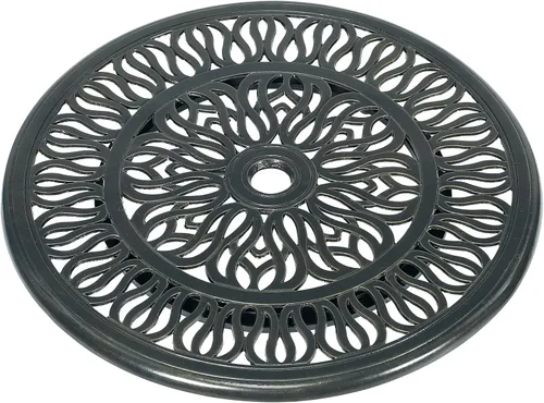 VIVIJASON Mesa giratoria Lazy Susan de aluminio fundido de 24 pulgadas, bandeja giratoria de 360° con rodamientos silenciosos, placa giratoria de