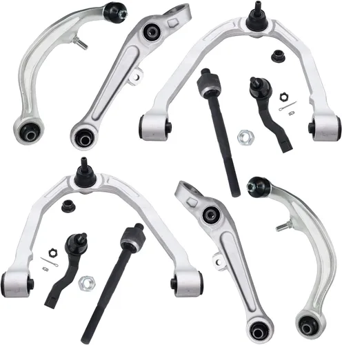Vista 67 de Detroit Axle - Kit de brazos de control de extremo delantero de 10 piezas para Jeep Cherokee 1991-1999, Comanche 1991-1992, 4 brazos de control