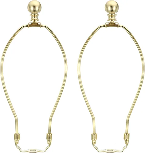 Vista 16 de PATIKIL Kit de arpa de lámpara de 5 pulgadas con remate, 2 juegos de soporte de sombra desmontable, accesorios de iluminación para lámparas de pie