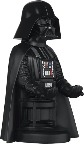 Vista 7 de Exquisite Gaming Star Wars Darth Vader - Soporte original para teléfono móvil y controlador de juegos, soporte para dispositivos, cable Guys, figura