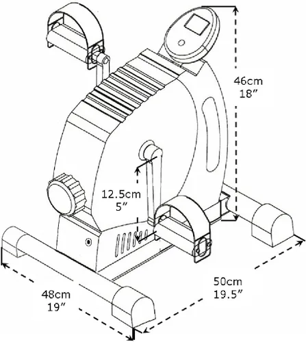 Vista 2 de MagneTrainer-ER Mini Bicicleta de Ejercicio para Brazos y Piernas