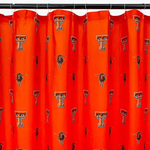 Vista 12 de College Covers Everything Comfy Alabama Tide - Cortina de ducha brillante y colorida, 70 x 72 pulgadas