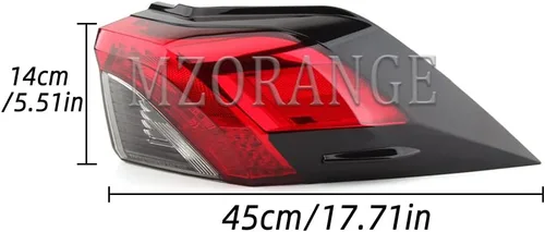 Vista 5 de Luz trasera de la lámpara de freno trasera para Toyota RAV4 2019 2020 2021 (lado derecho del pasajero)