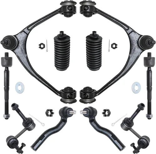 Vista 198 de Detroit Axle - Kit de suspensión delantera de 10 piezas para Ford Freestar Mercury Monterey 04-07, 2 brazos de control inferiores con rótula 4
