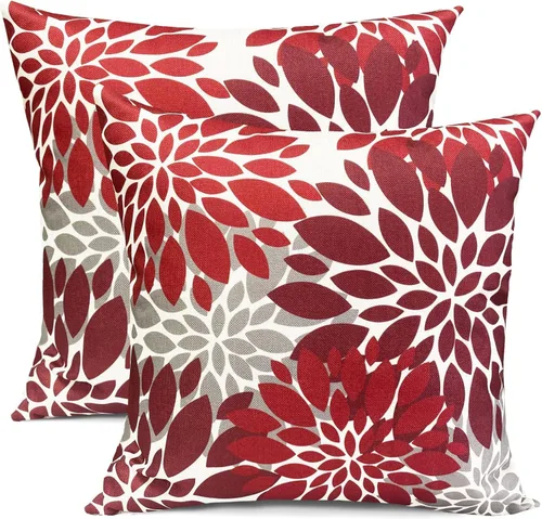 Vista 37 de Juego de 2 fundas de almohada decorativas negras boho 16x16 pulgadas, fundas de almohada de lino modernas estilo bohemia campestre para exteriores