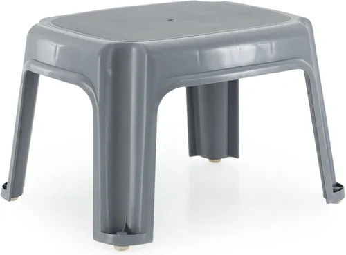 Gracious Living Taburete de 1 escalón, taburete portátil de plástico para dormitorio, hogar, aula u oficina, 14.5 pulgadas de largo x 12 pulgadas de