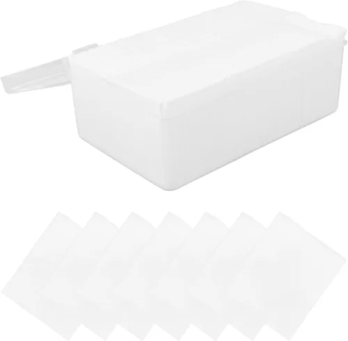 FRCOLOR Almohadillas de algodón removedor de maquillaje, 1000 unidades, rondas faciales delgadas, suaves y desechables para una eliminación suave