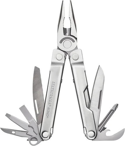 Vista 8 de LEATHERMAN, Bond - Multiherramienta ligera 14 en 1 para camping, senderismo y transporte diario (EDC), fabricada en Estados Unidos, Burnt Sienna