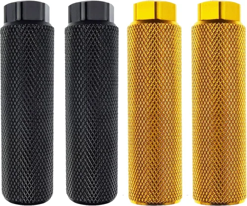 Vista 19 de 2 pares de reposapiés de aleación de aluminio para bicicleta de montaña, clavijas de acrobacias traseras, compatibles con ejes de 3/8 pulgadas
