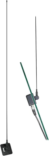 Tram® Kit de antena de radio VHF preajustada de 50 vatios de 150 MHz a 158 MHz con montaje de vidrio y cable