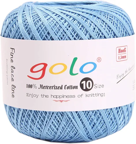 Vista 16 de golo 24 bolas hilo de ganchillo tamaño 10 hilo para tejer a mano hilo de ganchillo 10-24-1