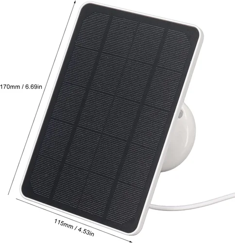 Vista 7 de Panel solar portátil de 10 W, cargador de batería de panel solar USB, cargador de batería, cámara de seguridad para exteriores, cargador solar