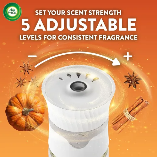 Vista 8 de Air Wick Repuesto de aceite perfumado enchufable, infundido con aceites esenciales, ambientadores de aire enchufables para el hogar, Pumpkin Spice