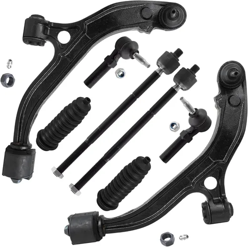 Vista 98 de Detroit Axle - Kit de brazos de control delanteros de 8 piezas para Toyota Sienna 2004-2010, 2 brazos de control inferiores con rótulas, 4 barras