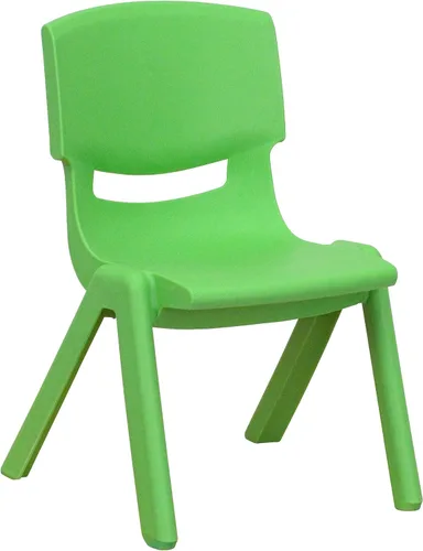 Vista 17 de Flash Furniture - Silla escolar apilable de plástico azul con altura de asiento de 10 1/2 pulgadas