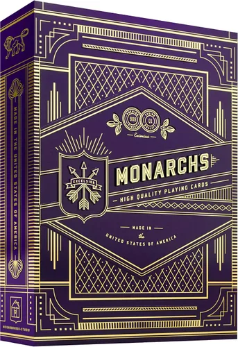 Vista 7 de Cartas para jugar Monarca de theory11 Rojo