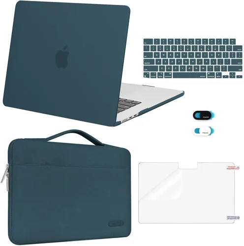 Vista 13 de MOSISO Compatible con MacBook Air de 15 pulgadas M5 2026 M4 2025 M3 M2 2024 2023 A3448 A3241 A3114 A2941, carcasa rígida protectora y funda