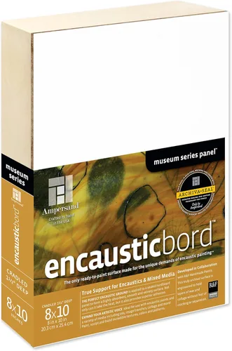 Vista 44 de Ampersand Art Supply Panel de pintura de madera: Serie Museo Encausticbord, cuna de 1,5 pulgadas, 6 "x 6