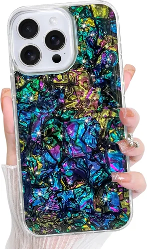 Vista 15 de Bonoma - Funda para iPhone 17 Pro Max 2025 con cristales brillantes, purpurina brillante