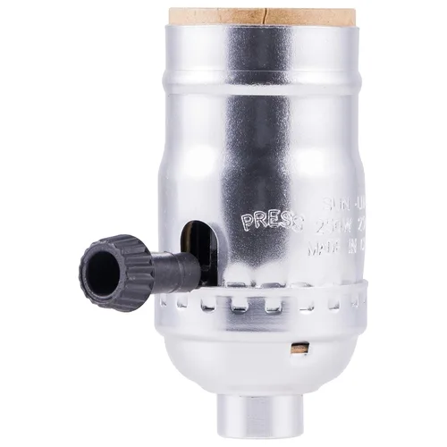 Vista 8 de Power Gear Enchufe de 3 vías, paquete de 2, gira para ajustes bajos, medios y altos, para lámparas de pie y mesa, proyecto de bricolaje, listado UL