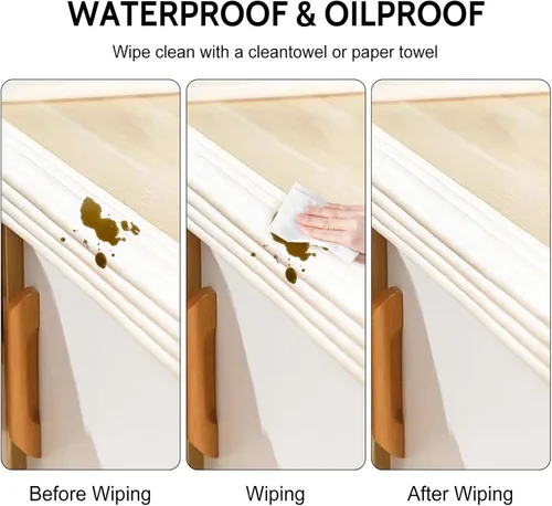 Vista 5 de 6.56 pies: protectores de bordes y esquinas de bebé, tira de espuma suave, protector de muebles de 3.15 pulgadas de ancho para mesa a prueba de Negro