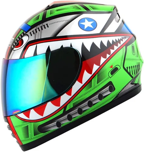 Vista 20 de WOW Casco integral para motocicleta, bicicleta urbana BMX MX para niños: HKYB15