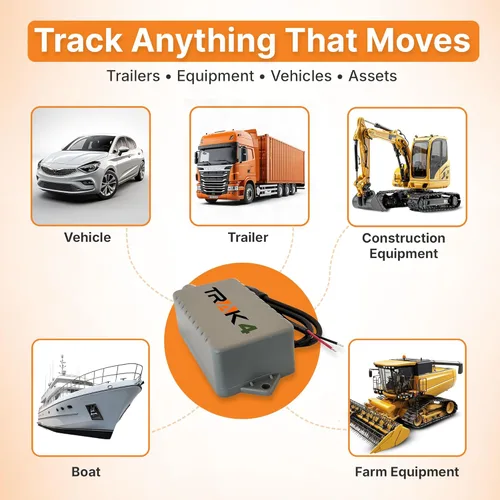Vista 2 de Trak-4 Rastreador GPS de 12v cableado. Rastreo duradero y confiable de remolques, equipos, vehículos y activos. Batería de larga duración