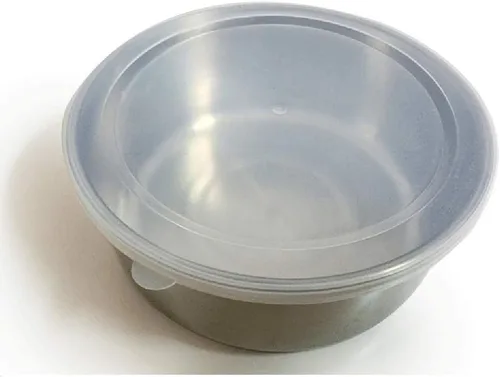 Vista 6 de 5 recipientes de alimentos de acero inoxidable con tapas herméticas, juego de cuencos de almacenamiento para mezclar, recipientes de almacenamiento