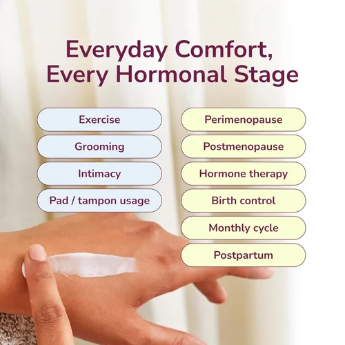Vista 3 de Kindra Daily V Moisturizer Lotion - Crema vaginal para la sequedad vaginal, cuidado femenino, picazón, malestar - Sin hormonas, probado