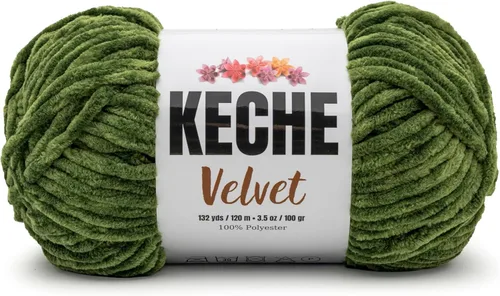 Vista 19 de Hilo de terciopelo Keche para crochet, suave chenilla voluminosa para bebé, manta Amigurumi, 100 gr (121 m) - Blanco