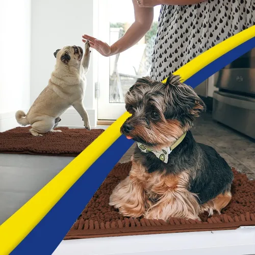 Vista 72 de Muddy Mat Tapete súper absorbente para interiores, de microfibra de secado rápido, antideslizante, para puerta principal, lavable a máquina