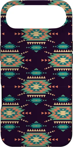 Vista 27 de Unique Western Black Turquoise Navajo Aztec Pattern Case for iPhone 17