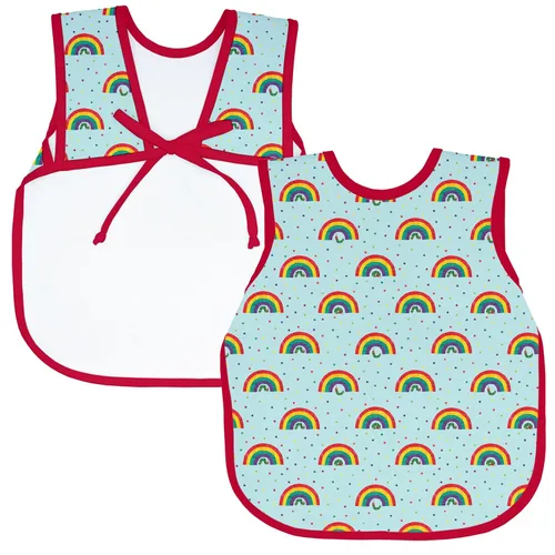Vista 16 de BapronBaby Eric Carle Bug World Bapron - Babero más seguro sin corbata para el cuello para bebés y niños pequeños, suave, impermeable, resistente a