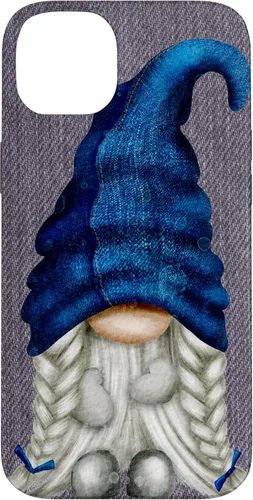 Vista 14 de Funny Gnome Girl with Blue Jeans for Women Cute Denim Case for iPhone 17