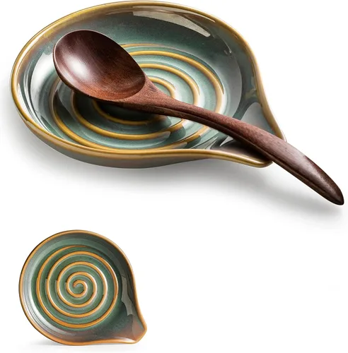 Vista 10 de Soporte para Cucharas, Soporte para Cucharas de Cocina para Estufa, Soporte para Utensilios para Cucharas, Cucharones, Pinzas, Espátula, Soporte