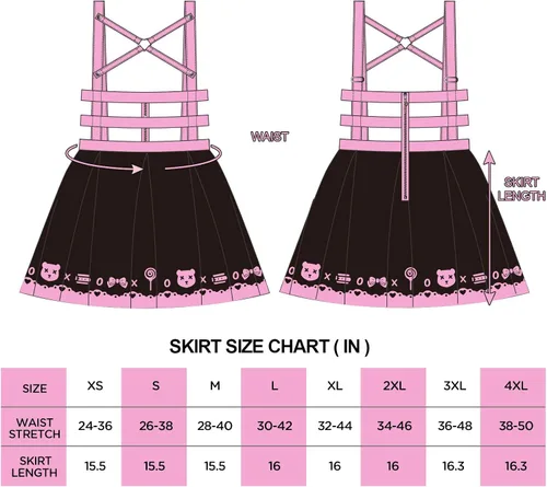 Vista 3 de Littleforbig Mono de falda general Falda de conejo y oso Bondage, Blanco