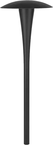Iluminación de paisaje WAC, luz redonda LED de 12 V y área 2700 K en negro