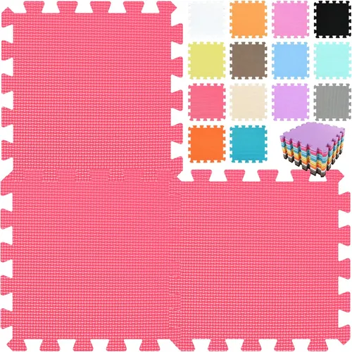Vista 19 de qqpp Alfombrillas de Goma EVA de 18 Piezas de Espuma Entrelazadas tipo Rompecabezas para Suelo - Alfombra de Juego para Bebé para Jugar Esterilla