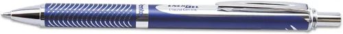 PENTEL EnerGel Alloy RT BL407CA lapicero retráctil de gel con tinta líquida, 7/10 mm, barril azul, tinta negra