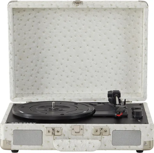 Vista 36 de Crosley CR8005F-GF Cruiser Plus - Tocadiscos de vinilo vintage de 3 velocidades con Bluetooth y maleta con altavoces integrados, diseño floral