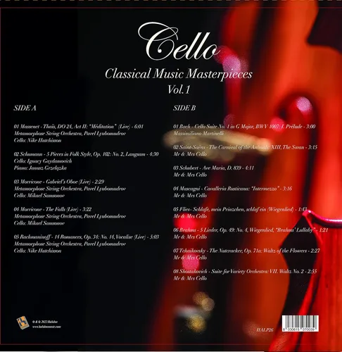 Vista 2 de Vinyl Cello Classical Music Masterpieces