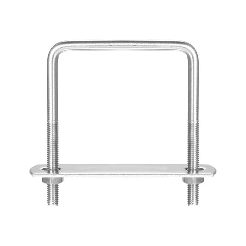 Vista 56 de uxcell Pernos en U cuadrados, 2 juegos 37mm (1.46") de ancho interno 70mm de longitud M6, perno de abrazadera en U de acero inoxidable 304