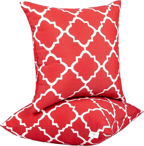 Vista 10 de JMGBird Almohadas impermeables para exteriores de 18 x 18 pulgadas para muebles de patio, cama, sofá y sofá