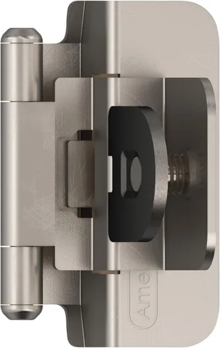 Vista 15 de Amerock BPR8701CZ Bisagra para gabinete Superposición doble desmontable de 1/4 pulgada (6 mm) Bronce champán Bisagra para puerta de gabinete