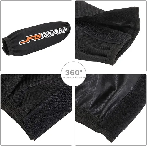 Vista 7 de JFG Racing - Funda protectora para horquilla trasera de motocicleta, cubierta del amortiguador, protector universal para moto de cross, Pit Bike
